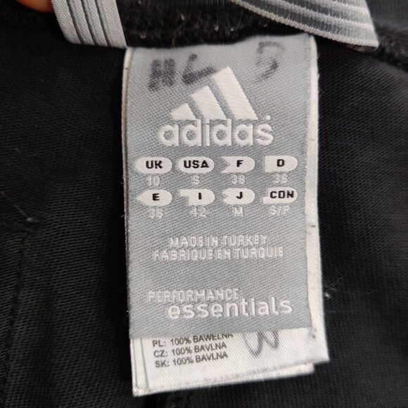 Adidas Women's Athletic Pants Size S Black Cotton Comfy Fitness Activewear Sport - Picture 2 of 12